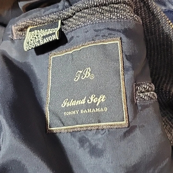 TOMMY BAHAMA Brown Part Wool Jacket Large - Picture 11 of 13